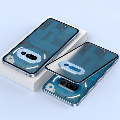 Nothing Phone 2a 5G Aluminium Metal Bumper Shield Transparent Back Case