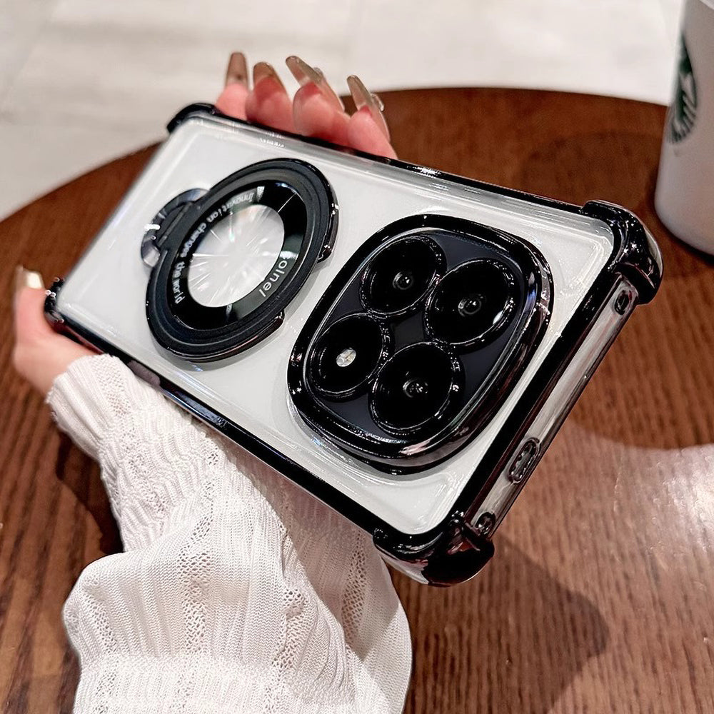 Oppo F29 Pro 5G Original Luxury Magnifier Ring Stand Shockproof Airbags Corner Case