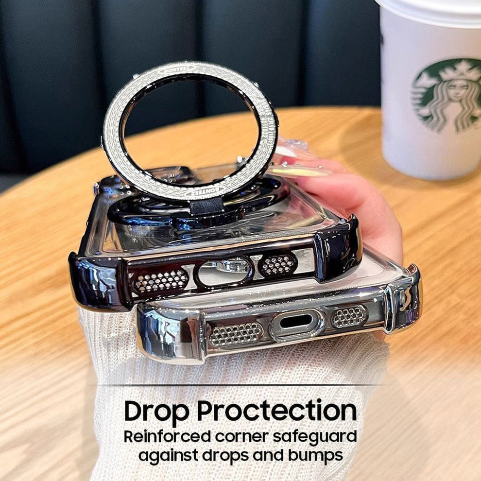 OnePlus Nord CE4 5G Original Luxury Magnifier Ring Stand Shockproof Airbags Corner Case