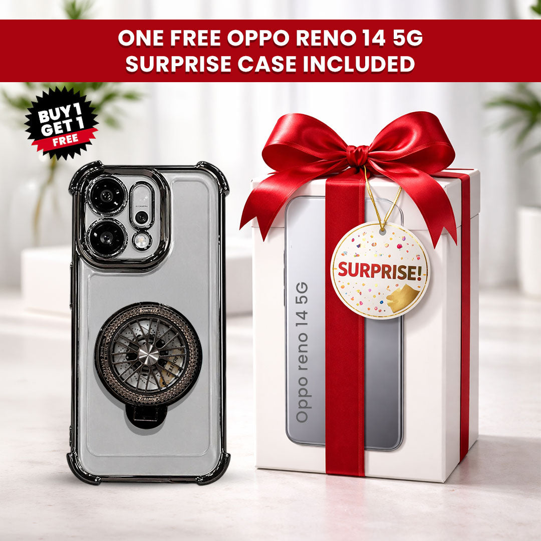 Oppo Reno 14 5G Premium Stress Buster Wheel Rotating Shockproof Airbags Case