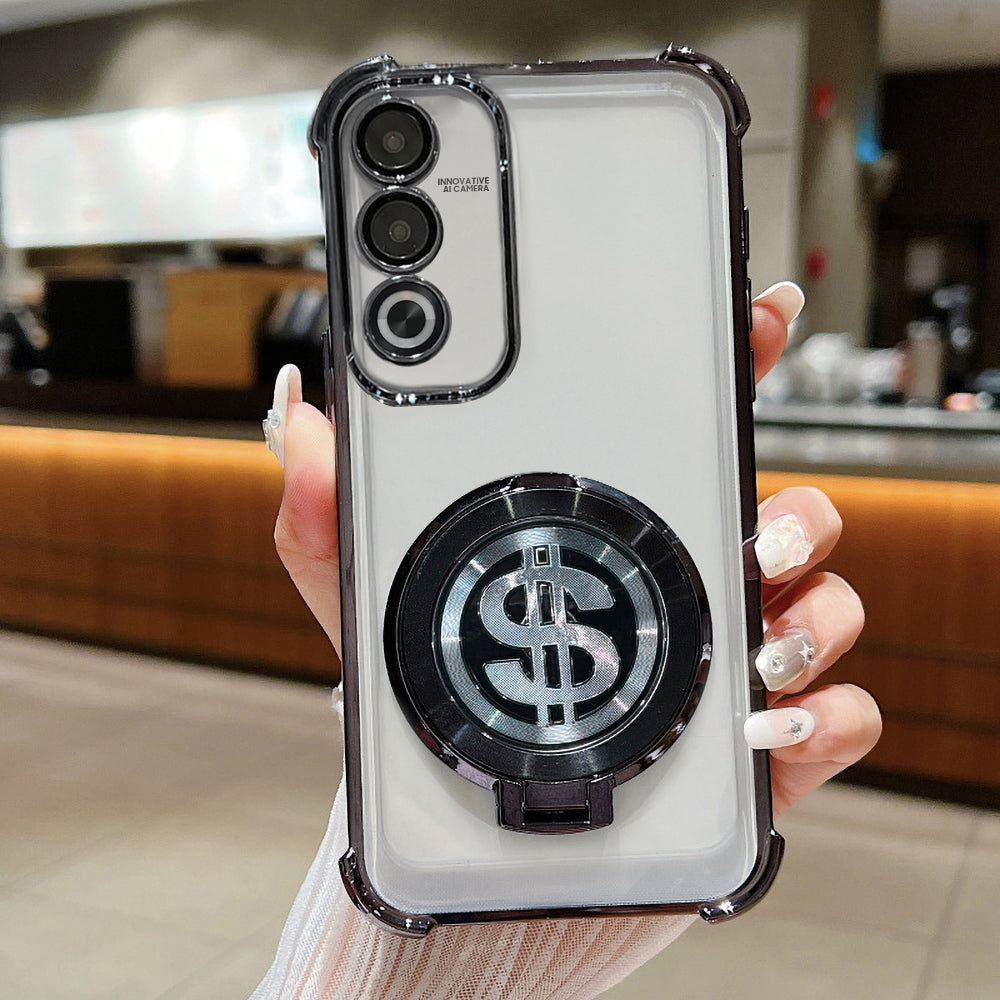 OPPO A3 Pro 5G Four Corner Airbags 100% Original Astro Money Magnet Rotating Dollar Case