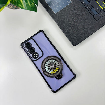 Oppo A3 Pro 5G Premium Stress Buster Wheel Rotating Shockproof Airbags Case