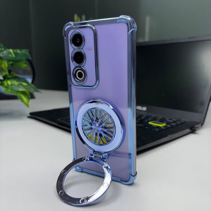 Oppo A3 Pro 5G Premium Stress Buster Wheel Rotating Shockproof Airbags Case
