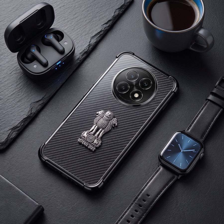 Oppo F29 Pro 5G Satyamev Jayate 3D Metal Emblem Back Case