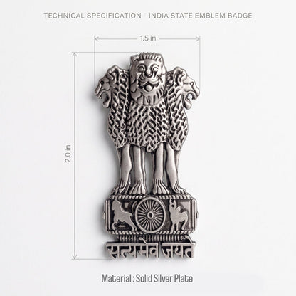 Oppo Reno 14 Pro 5G Satyamev Jayate 3D Metal Leather Back Case