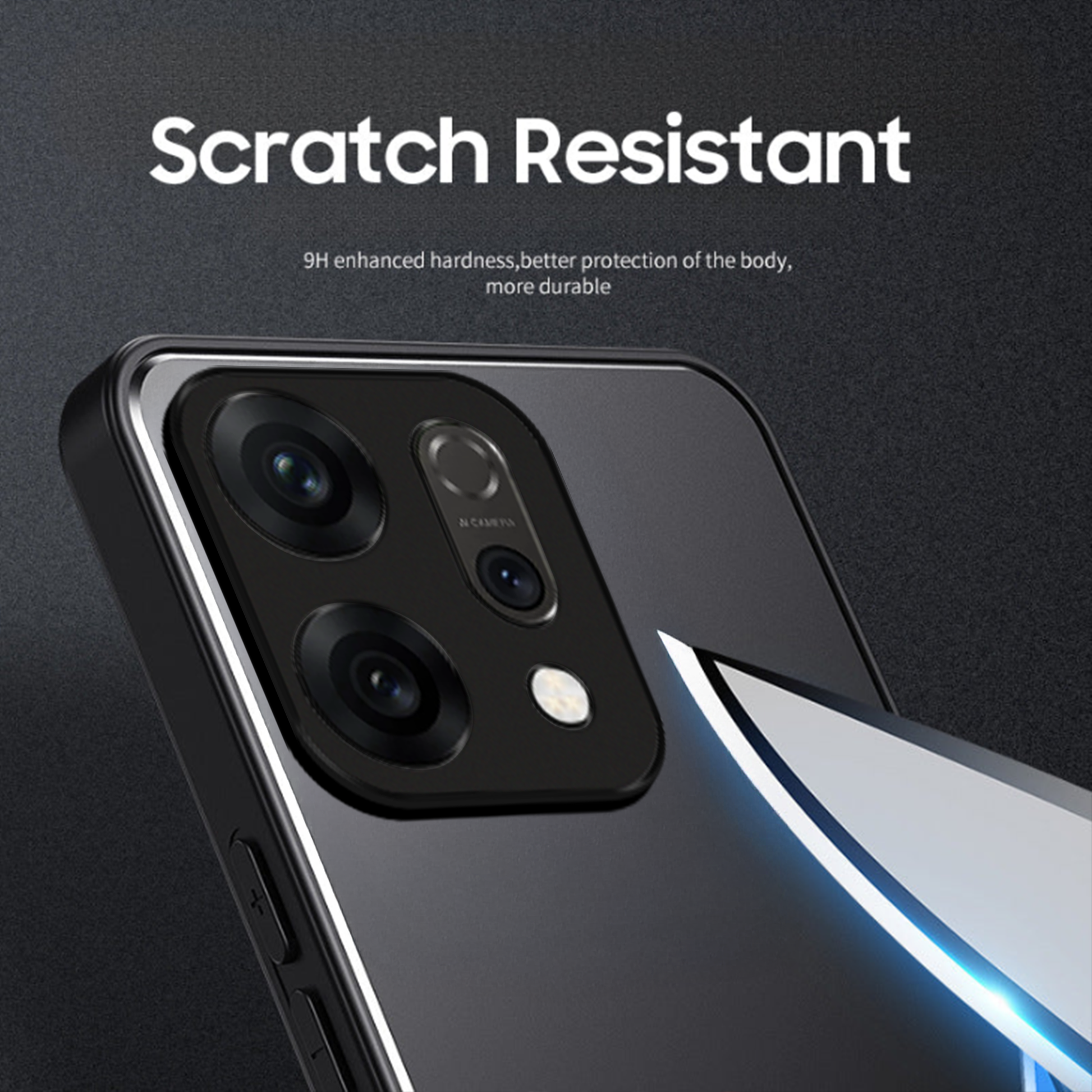 Oppo Reno 14 5G Metal Wheel Scratch Resistant Back Case
