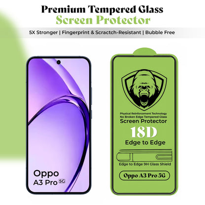 Oppo A3 Pro 5G Triangle Pattern Matte Back Shockproof Case