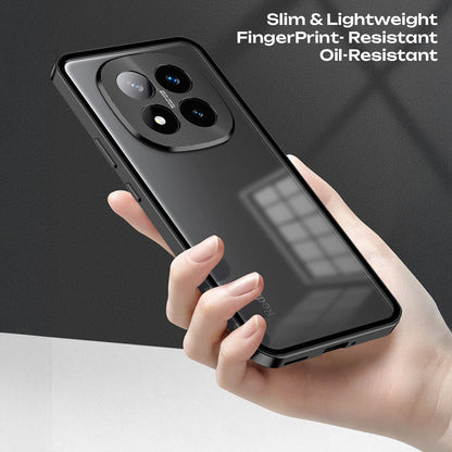 Redmi Note 15 Pro+ 5G Aluminium Metal Bumper Shield Transparent Back Case