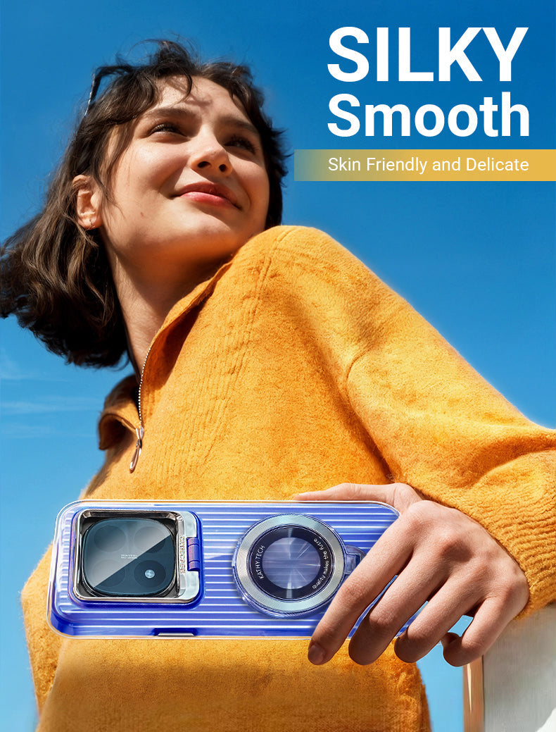 Protective case with ring stand