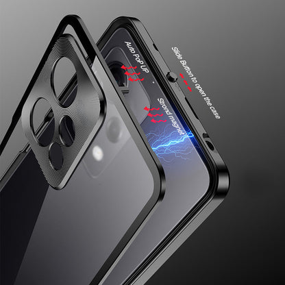 Oppo Reno 15 5G Aluminium Metal Bumper Shield Transparent Back Case