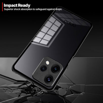 Oppo Reno 15 5G Aluminium Metal Bumper Shield Transparent Back Case