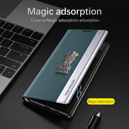 Oppo Reno 15 Pro Mini 5G Satyamev Jayate Flip Leather Case