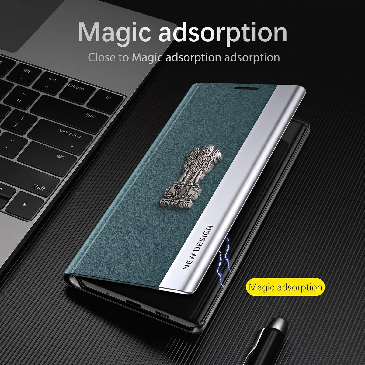 Motorola Edge 60 Pro 5G Satyamev Jayate Flip Leather Case