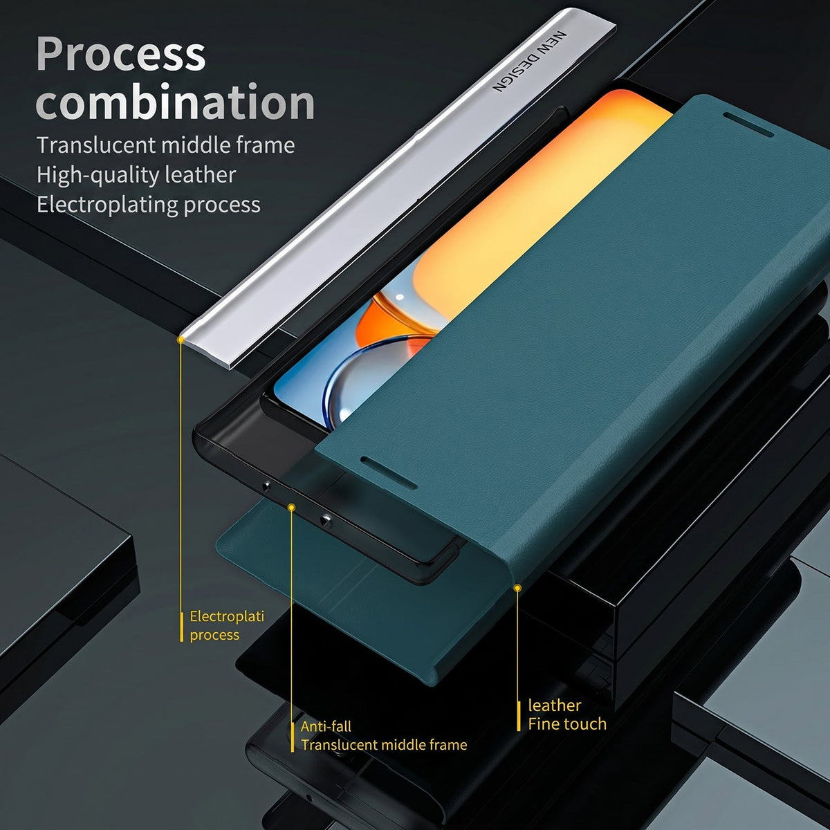 Motorola Edge 60 Pro 5G Flip Leather Case