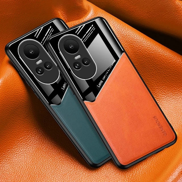 Oppo Reno 10 5G Luxury Generous® Leather Protective Back Case