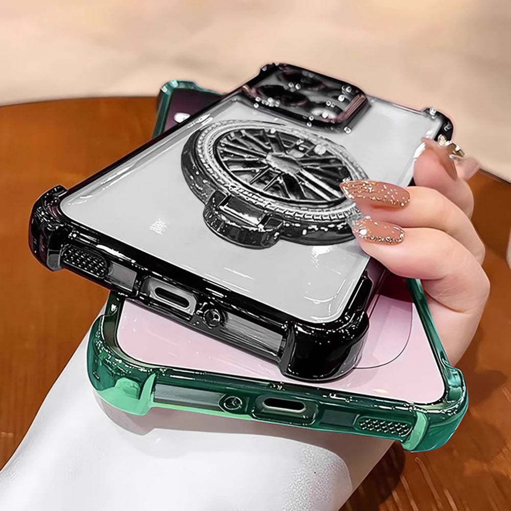 Oppo Reno 14 5G Premium Stress Buster Wheel Rotating Shockproof Airbags Case