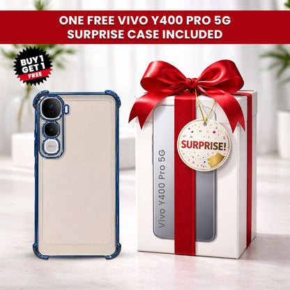Vivo Y400 Pro 5G Transparent Shockproof Case With Airbag Corners
