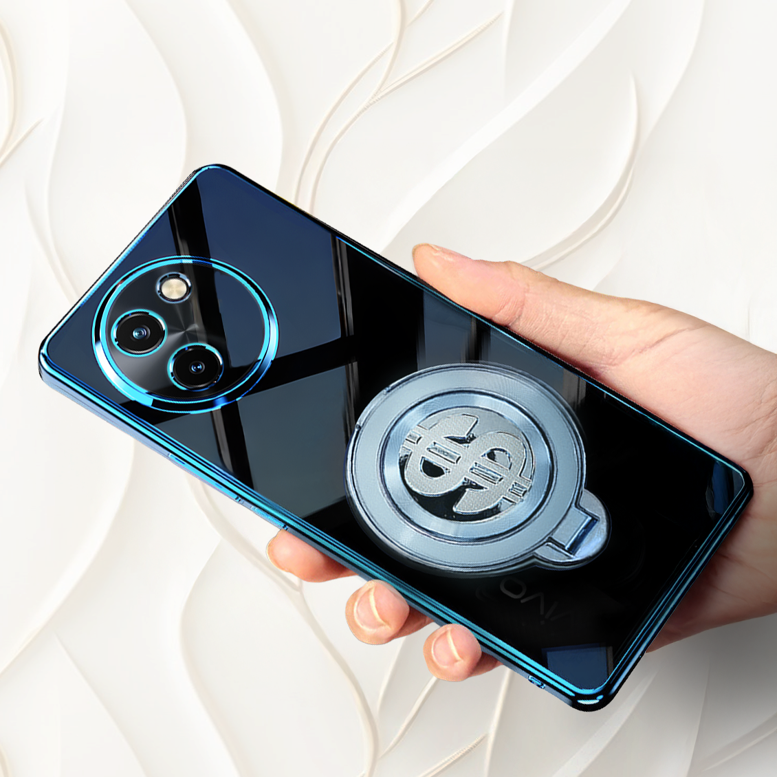 Vivo T3X 5G Electroplating Dollar Case