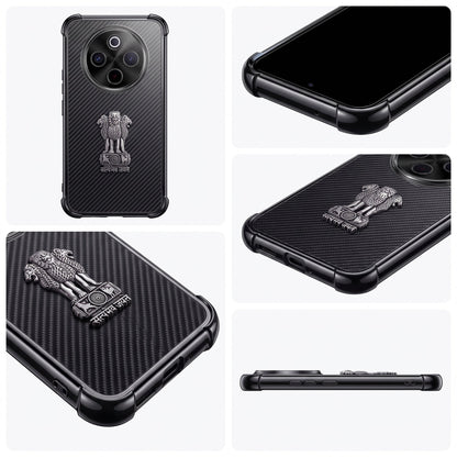 Vivo T4 5G Satyamev Jayate 3D Metal Emblem Back Case