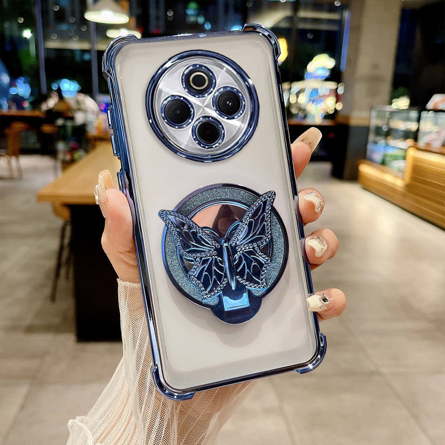 Vivo T4 5G Premium Butterfly Stand Airbags Case