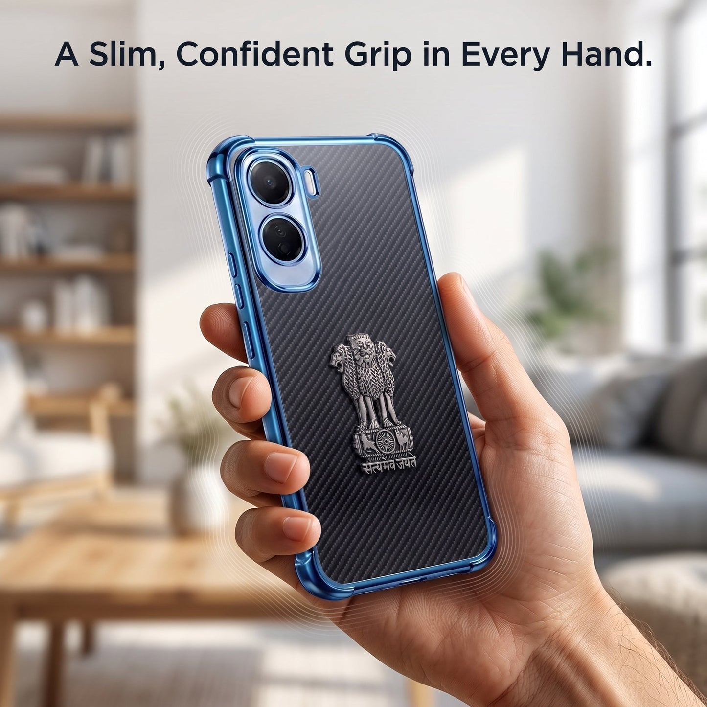 Vivo T5 Pro 5G Satyamev Jayate 3D Metal Emblem Back Case