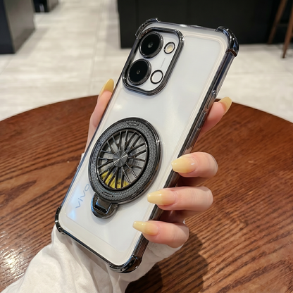 Vivo T5x 5G Premium Stress Buster Wheel Rotating Shockproof Airbags Case