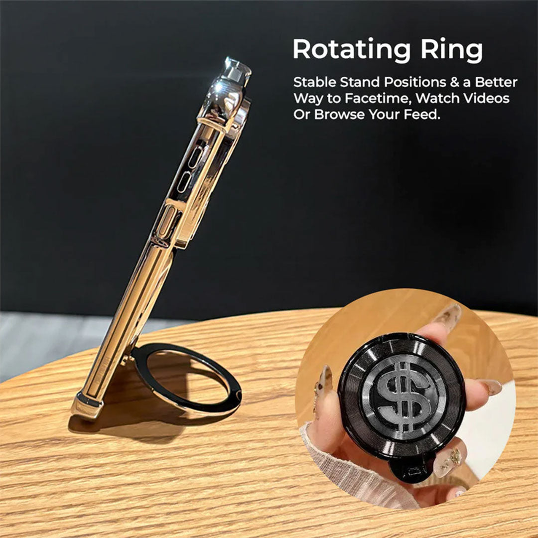 Vivo T5x 5G Rotating Ring Holder Back Case