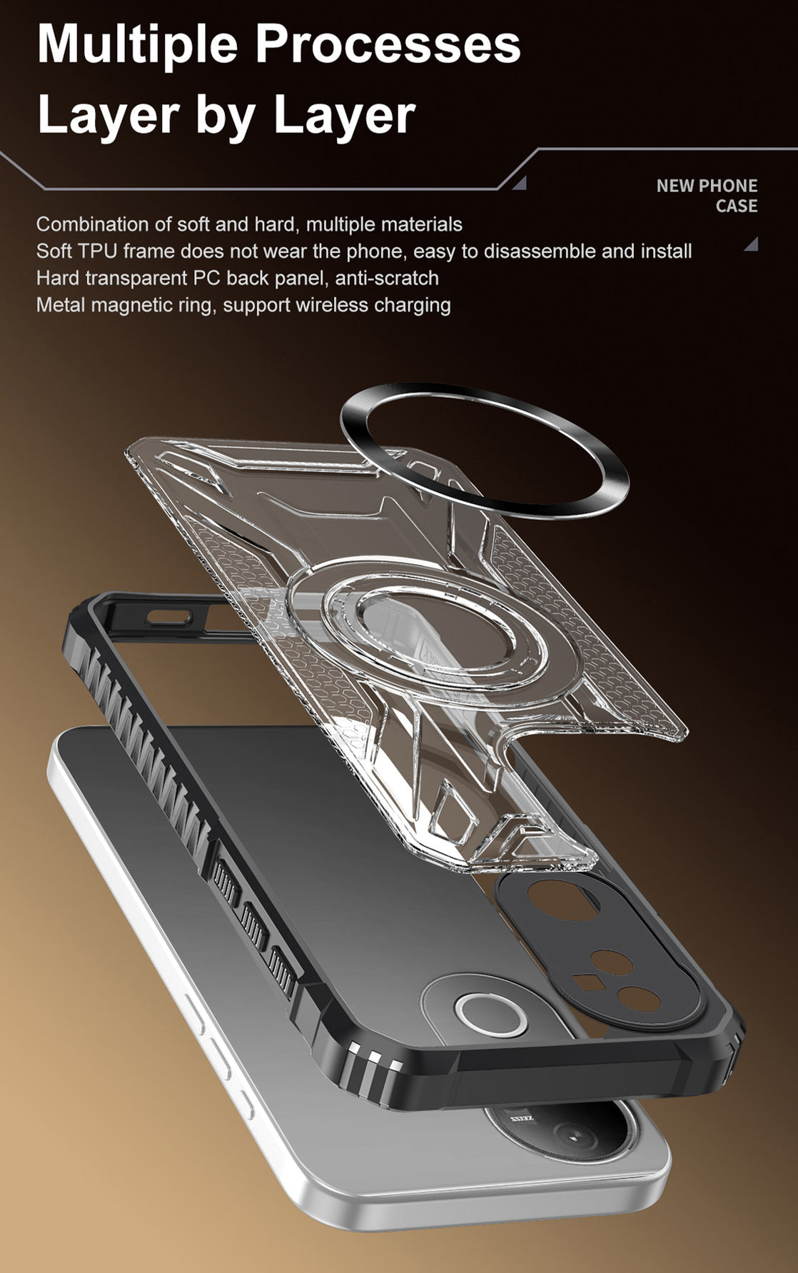 Vivo V50 5G Magsafe Shockproof Armour Case