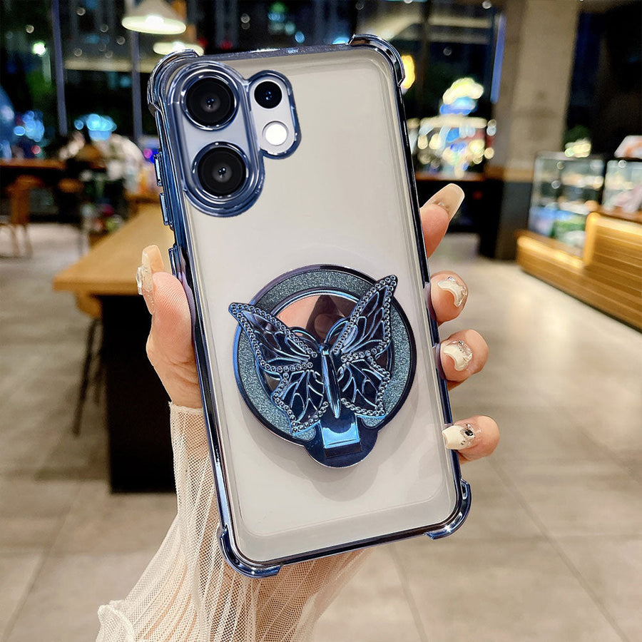 Vivo V60 5G Premium Butterfly Stand Airbags Case