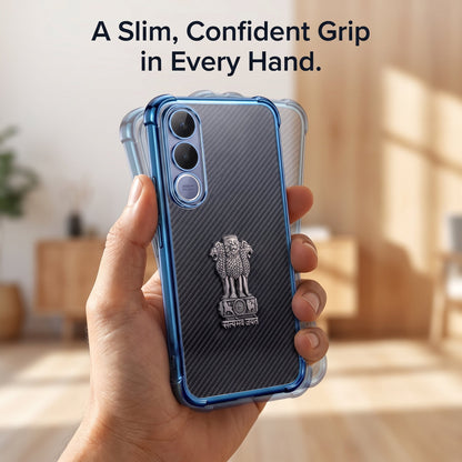 Vivo V70 FE 5G Satyamev Jayate 3D Metal Emblem Back Case