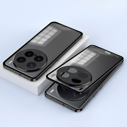 Vivo X200 Pro 5G Aluminium Metal Bumper Shield Transparent Back Case