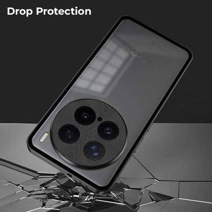 Vivo X200 Pro 5G Aluminium Metal Bumper Shield Transparent Back Case