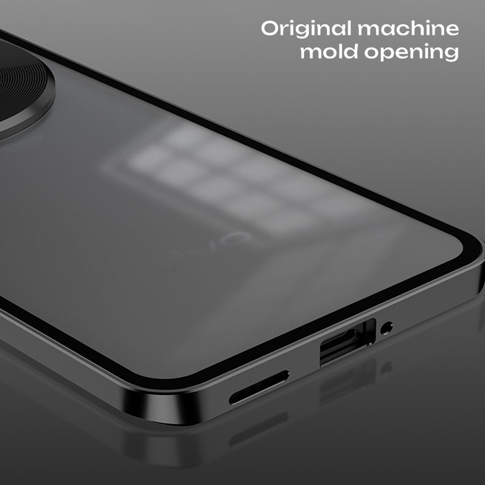 Vivo X300 5G Aluminium Metal Bumper Shield Transparent Back Case