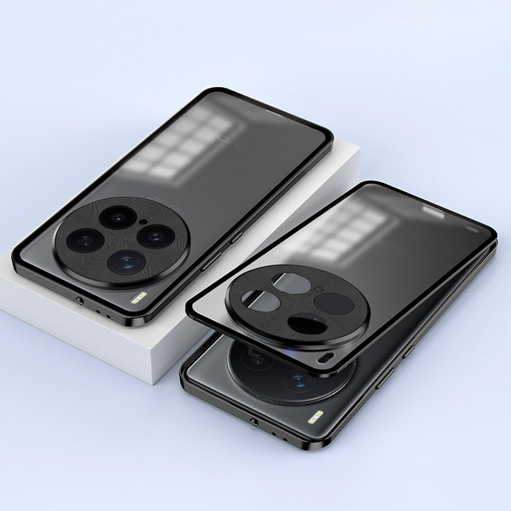 Vivo X300 Pro 5G Aluminium Metal Bumper Shield Transparent Back Case