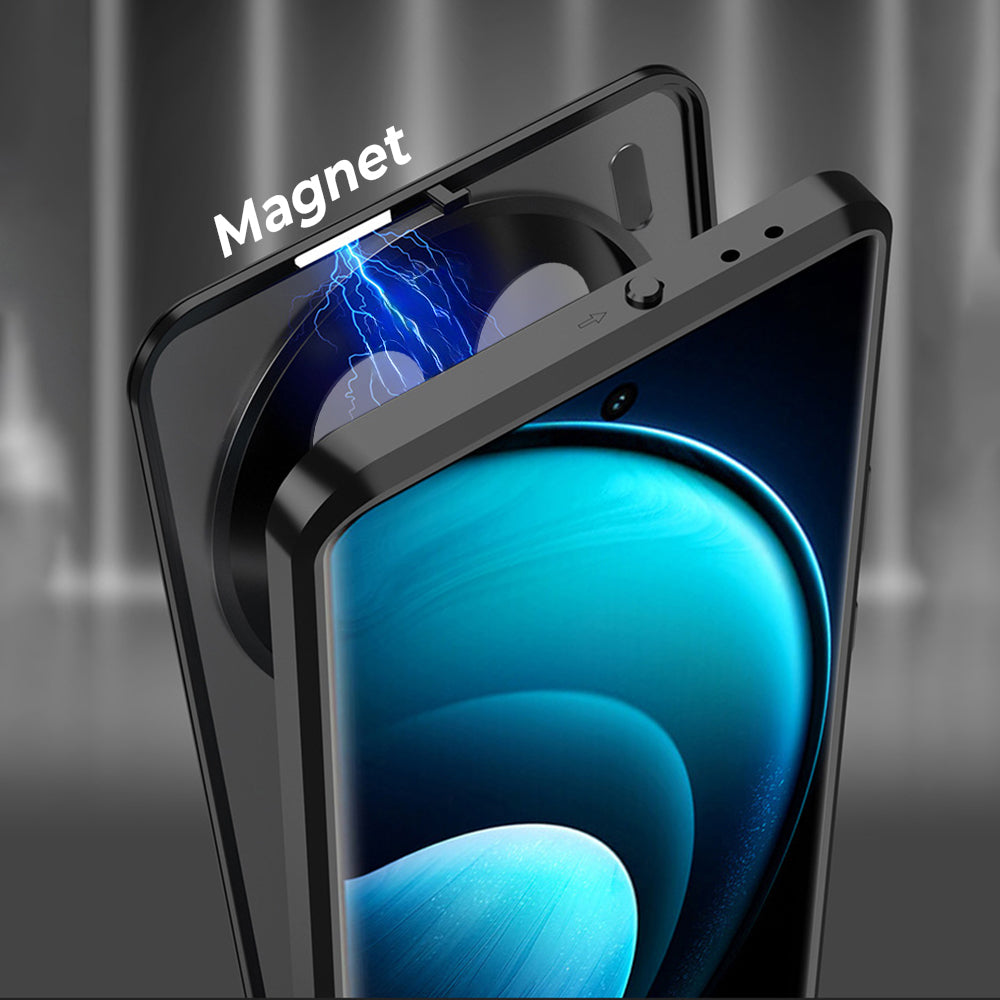 Vivo X300 Pro 5G Aluminium Metal Bumper Shield Transparent Back Case