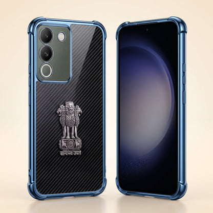 Vivo Y200 5G Satyamev Jayate 3D Metal Emblem Back Case