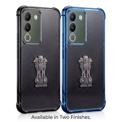Vivo Y200 5G Satyamev Jayate 3D Metal Emblem Back Case