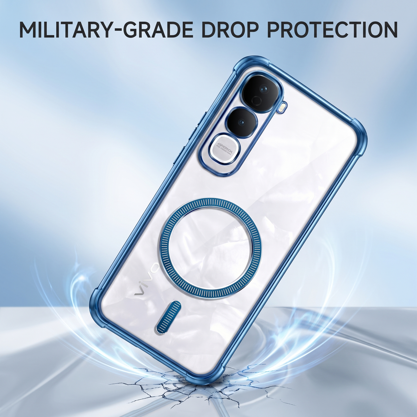 Vivo Y400 Pro 5G Premium Magnetic Magsafe Airbag Case