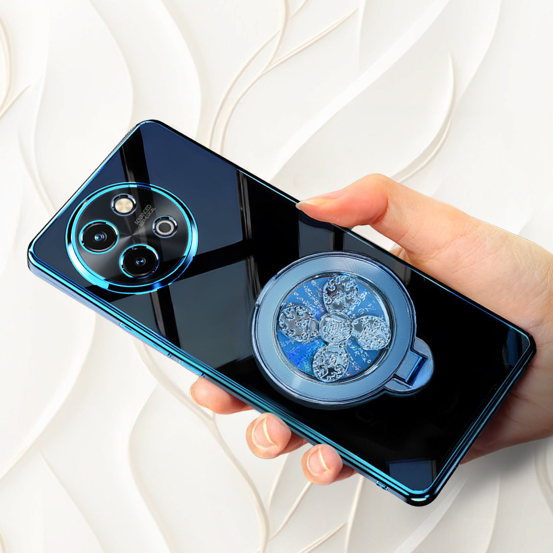 Vivo Y58 5G Electroplating Reflective Fidget Rotating Back Case