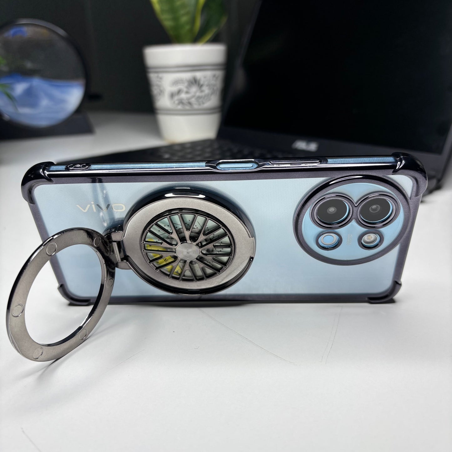 Vivo V30e 5G Premium Stress Buster Wheel Rotating Shockproof Airbags Case