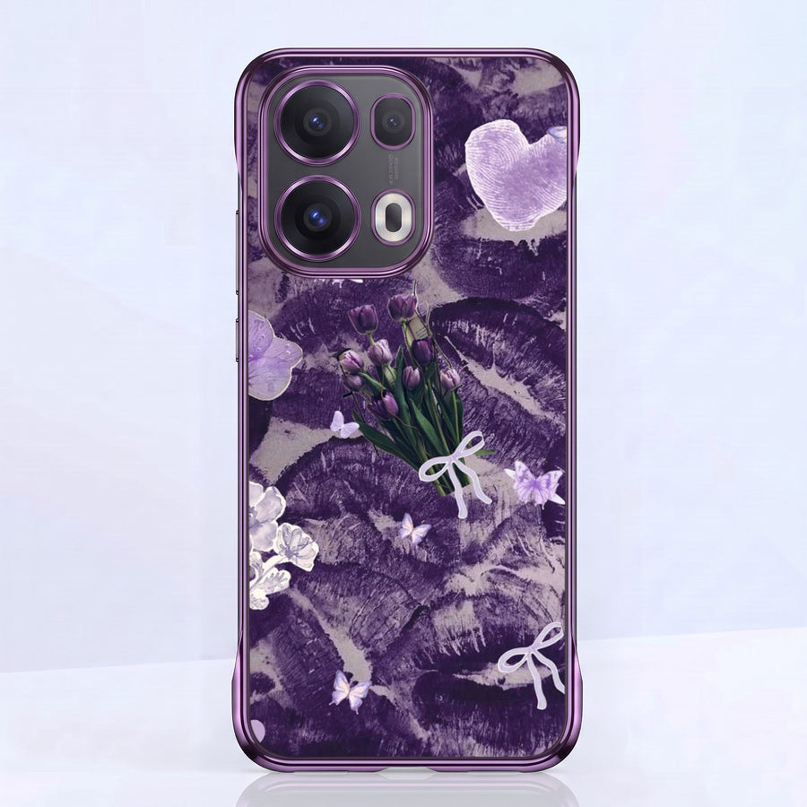 Oppo Reno 13 Pro 5G Lavender Kiss Purple Printed  Frameless Back Case