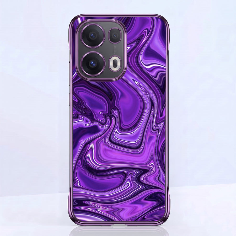 Oppo Reno 13 Pro 5G Liquid Luxe Purple Printed  Frameless Back Case
