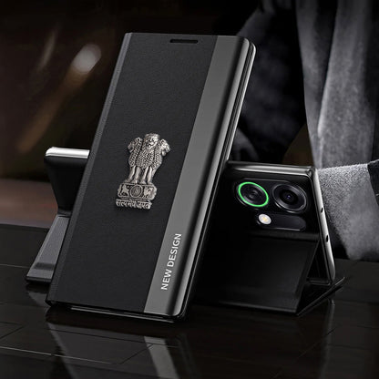 Oppo K13 Turbo 5G Satyamev Jayate Flip Leather Case