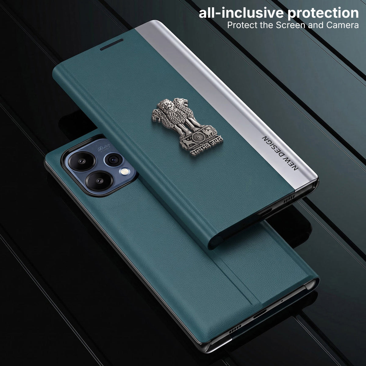 Oppo Reno 15 5G Satyamev Jayate Flip Leather Case