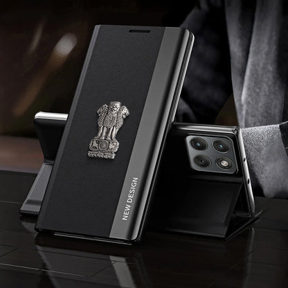 Motorola Edge 70 5G Satyamev Jayate Flip Leather Case