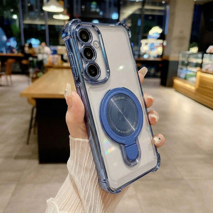 Samsung Galaxy A15 5G Luxury Four Corner Invincible Bracket Ring Stand Case