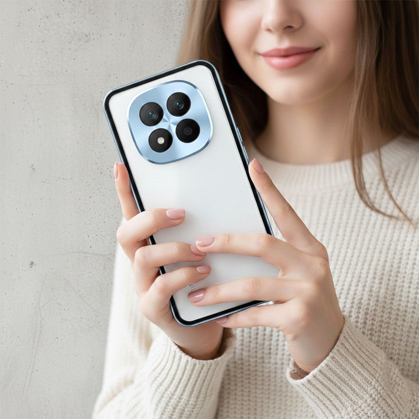 Redmi Note 15 Pro+ 5G Aluminium Metal Bumper Shield Transparent Back Case