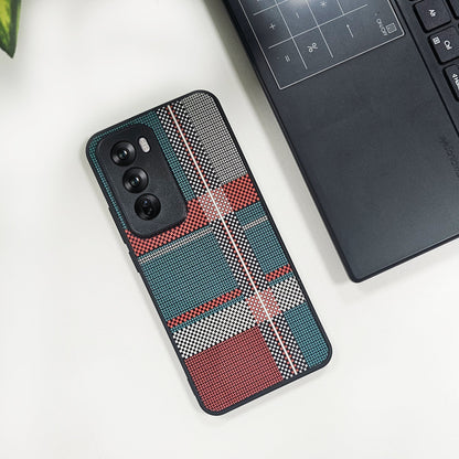 oppo reno 12 pro case with geometric pattern on a white surface