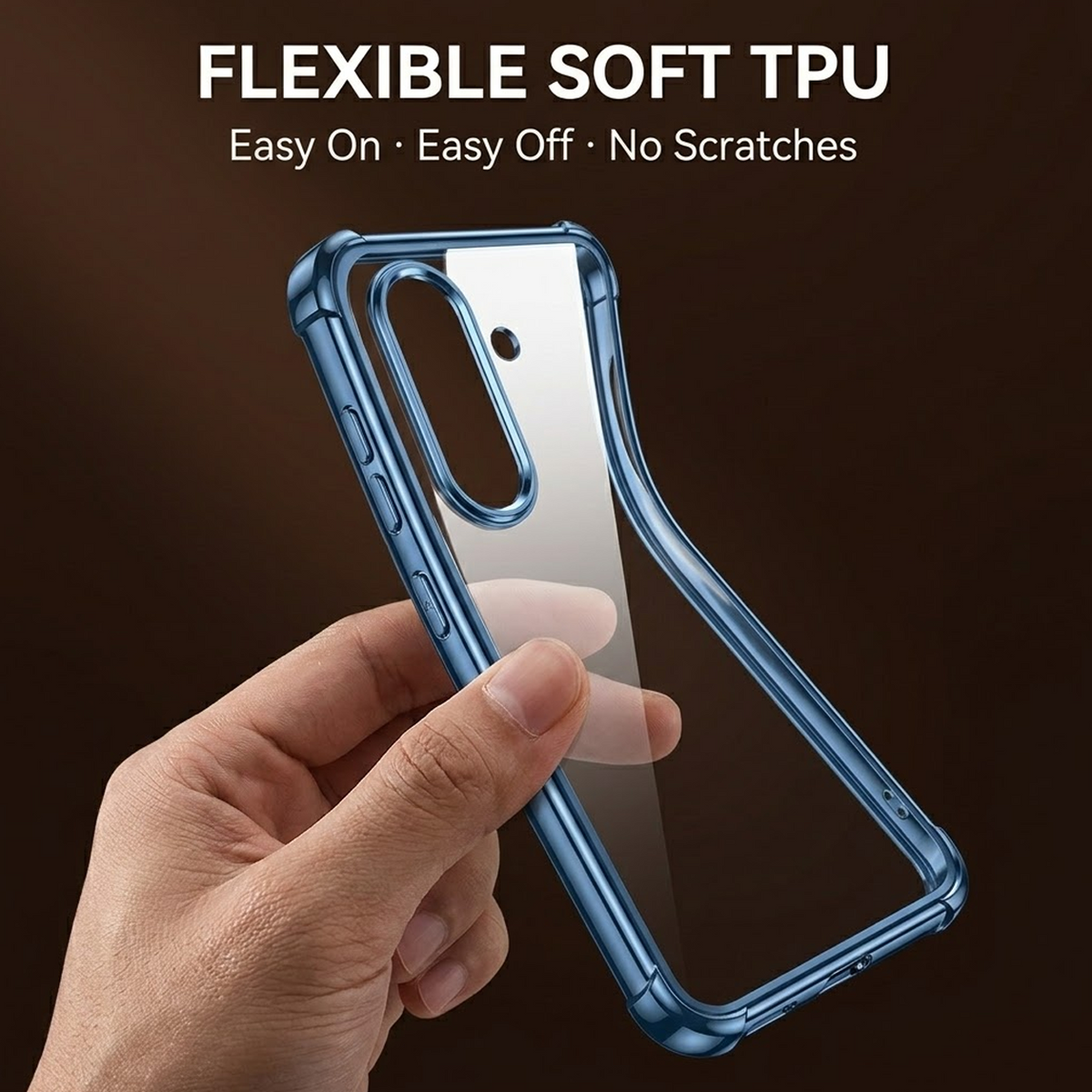 Samsung Galaxy A15 5G Anti-Yellow Electroplating Transparent Airbags Case