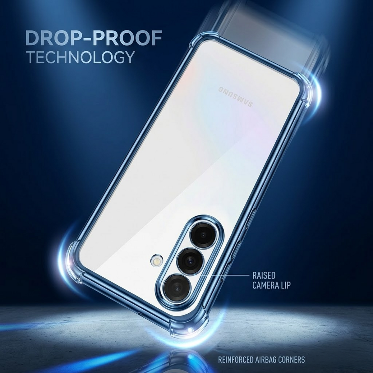 Samsung Galaxy A15 5G Anti-Yellow Electroplating Transparent Airbags Case